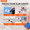 VEVOR Plastic Razor Blade Scraper, 2PCS Scraper Tool, 120PCS Plastic Blades, Cleaning Scraper Remover for Stickers, Decals, Adhesive, Labels, Paint from Glass, Car, Window, Caulk, No Scratches, Blue