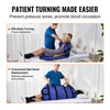 VEVOR Positioning Bed Pad with 8 Reinforced Handles, 48" x 40" Lifting, Turning, Repositioning, Patient Transfer Sheet Washable for Elderly, Patient, Bedridden, 400LBS Capacity