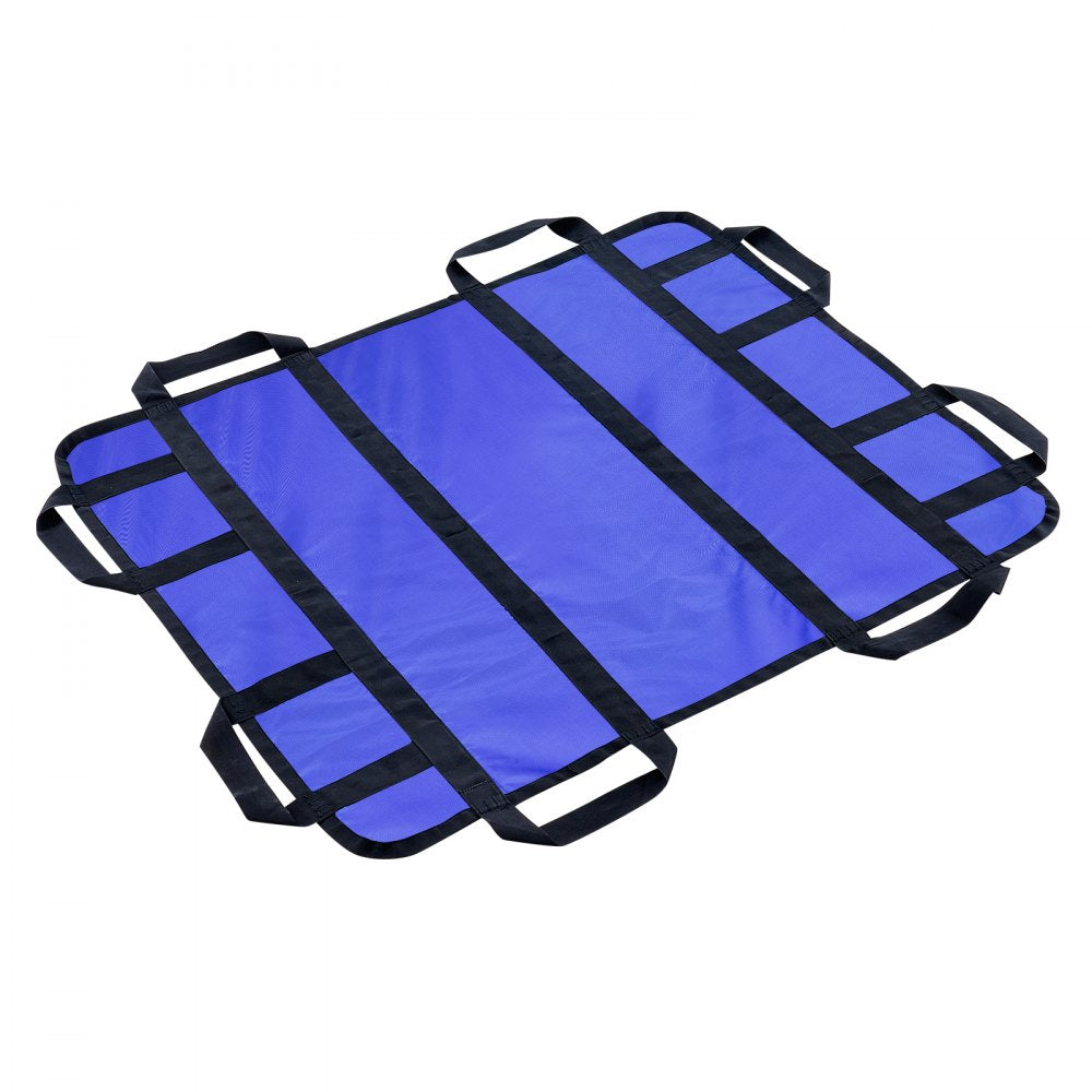 VEVOR Positioning Bed Pad with 8 Reinforced Handles, 48" x 40" Lifting, Turning, Repositioning, Patient Transfer Sheet Washable for Elderly, Patient, Bedridden, 400LBS Capacity