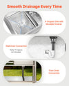 VEVOR sink drainage system with strainer and wall/floor drain connection options