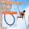 VEVOR 10.2mm Dynamic Climbing Rope, 50M(164ft) Outdoor Rock Climbing Rope 25KN Breaking Tension, Stretchable Fiber Rope with Steel Snap Hooks for Escape, Rappelling, Fire Rescue, Blue