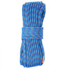 VEVOR 10.2mm Dynamic Climbing Rope, 50M(164ft) Outdoor Rock Climbing Rope 25KN Breaking Tension, Stretchable Fiber Rope with Steel Snap Hooks for Escape, Rappelling, Fire Rescue, Blue