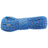 VEVOR 10.2mm Dynamic Climbing Rope, 70M(230ft) Outdoor Rock Climbing Rope 25KN Breaking Tension, Stretchable Fiber Rope with Steel Snap Hooks for Escape, Rappelling, Fire Rescue, Blue