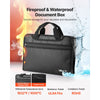 VEVOR Fireproof Document Bag, 1832 ℉ Heat Insulated Fireproof & Waterproof Bag, Portable Multi-Layer File Storage Security Organizer Home Office Travel Use, for Passports, Important Documents, Files
