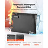 VEVOR Fireproof Document Bag, 1832 ℉ Heat Insulated Fireproof & Waterproof Bag with Lock, Portable File Storage Security Organizer Home Office Travel Use, for Passports, Important Documents & Files