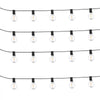 VEVOR LED Outdoor String Lights, 100FT, 2700K Dimmable Outside Patio Lights with 50 G40 Shatterproof Bulbs E12 Socket Base, Waterproof Hanging Lights for Porch Backyard Garden Balcony Party Decor