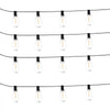 VEVOR LED Outdoor String Lights, 50FT, 2700K Dimmable Outside Patio Lights with 15 S14 Shatterproof Bulbs E12 Socket Base, Waterproof Hanging Lights for Porch Backyard Garden Balcony Deck Party Decor