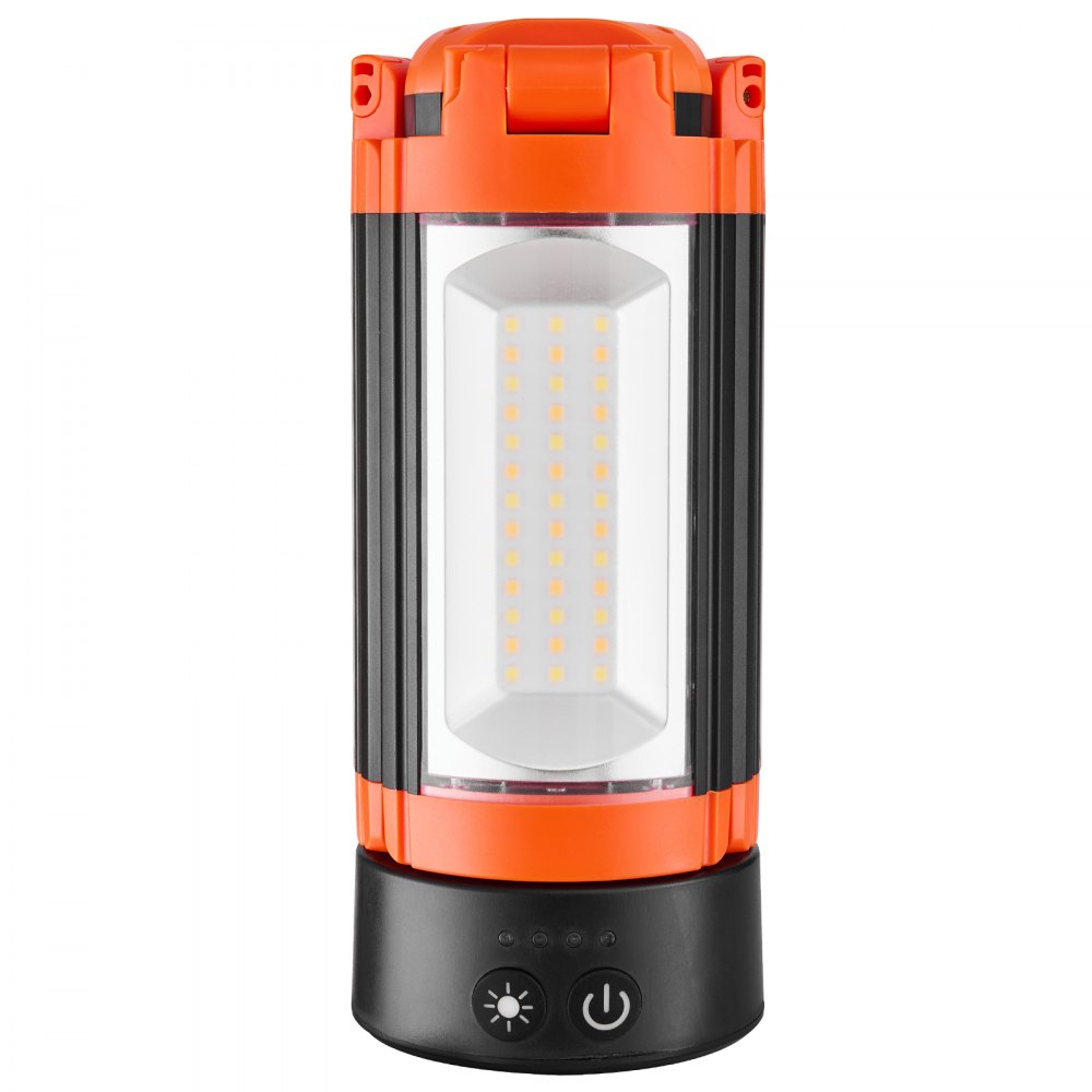 VEVOR LED Work Light with Stand, 13.2Ah, Rechargeable Cordless Camping Light, with 3 Lamp Heads, Detachable Tripod Stand, 2200 Lumens 3000K-6500K Dimmable, Portable Construction Lighting for Job Site