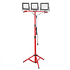 VEVOR LED Work Light with Stand, 21000 Lumens, Three-Head Portable Camping Light with Individual Switch, Tripod Stand, 10.83 ft Power Cord, for Indoor Outdoor Job Site Construction, IP65 Waterproof