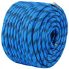 VEVOR 12.7mm Static Climbing Rope, 38M(125ft) Outdoor Rock Climbing Rope 30KN Breaking Tension, Fiber Rope with Steel Snap Hooks for Escape, Rappelling, Fire Rescue, Blue