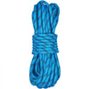 VEVOR 10.5 mm Static Climbing Rope, 29.3M(96ft) Outdoor Rock Climbing Rope 25KN Breaking Tension, Fiber Rope with Steel Snap Hooks for Escape, Rappelling, Fire Rescue, Blue