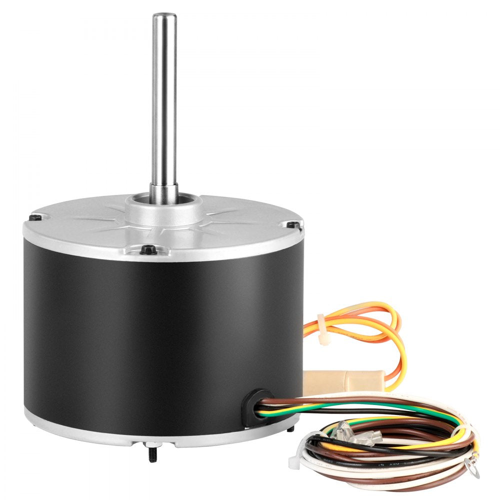 VEVOR Condenser Fan Motor 5KCP39GFS166S, 3S003, 1/5 HP 208-230V, 825RPM, OEM Standard Upgraded Replacement Condenser Motor Reversible Rotating, Explosion-proof CBB65 7.5μF/370V Capacitor