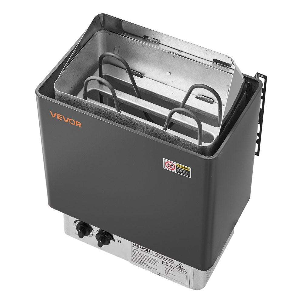VEVOR Sauna Heater, 2KW AC 120V Electric Sauna Stove, Dry Steam Bath Saunas Stove with Pre-Drilled Bracket, Fit 52.9 to 88.2 CU.FT Saunas Rooms, Steam Bath Stoves for Home, Commercial, Leisure Venues