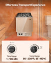 VEVOR Sauna Heater, 6KW 240V Electric Sauna Stove, Dry Steam Bath Saunas Stove with Pre-Drilled Bracket, Fit 176.5 to 317.8 CU.FT Saunas Rooms, Steam Bath Stoves for Home, Commercial, Leisure Venues