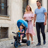 VEVOR Toddler Tricycle & Stroller for 1-5 Year Old, 6-in-1 Kids Trike with Parent Push Handle, Canopy, Adjustable Seat and Storage, Tricycle for Toddlers, Birthday Toy for Boys and Girls, Blue/Black
