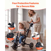 VEVOR Toddler Tricycle & Stroller for 18 Months to 5 Year Old, 7-in-1 Kids Trike with Parent Push Handle, Canopy, Rotating Seat and Storage, Tricycle for Toddlers, Birthday Toy for Boys and Girls