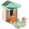 VEVOR Smart Bird Feeder with Camera, 2K HD AI Identify 10000+ Bird Species, Solar-Powered Bird Watching Camera with Auto Capture & Instant Notify, Wireless Outdoor Gift for Bird Lover (3 Solar Panels)