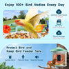 VEVOR Smart Bird Feeder with Camera, 2K HD AI Identify 10,000+ Bird Species, Solar-Powered Bird Watching Camera with Auto Capture & Instant Notify, Wireless Outdoor Ideal Gift for Bird Lovers (Green)