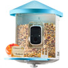 VEVOR Smart Bird Feeder with Camera, 2K HD AI Identify 10,000+ Bird Species, Solar-Powered Bird Watching Camera with Auto Capture & Instant Notify, Wireless Outdoor Ideal Gift for Bird Lovers (Green)