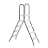 VEVOR Above Ground Pool Ladder, Stainless Steel A-Frame Swimming Pool Stairs for 49.2 in High Wall, 330 lbs Capacity Heavy Duty Entry/Exit Steps with Secure Non-Slip 4 Steps and Platform, Silver
