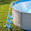 VEVOR Above Ground Pool Ladder, 3-Step Steel A-Frame Swimming Pool Stairs for 36 in High Wall, 300 lbs Capacity Entry/Exit Steps with Secure Non-Slip Sturdy Wide Step, Easy Setup, White & Blue