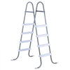 VEVOR Above Ground Pool Ladder, 4-Step Steel A-Frame Swimming Pool Stairs for 48 in High Wall, 300 lbs Capacity Entry/Exit Steps with Secure Non-Slip Sturdy Wide Step, Easy Setup, Gray & White