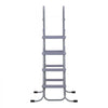 VEVOR Above Ground Pool Ladder, 4-Step Steel A-Frame Swimming Pool Stairs for 52 in High Wall, 300 lbs Capacity Entry/Exit Steps with Secure Non-Slip Sturdy Wide Step, Easy Setup Outdoor, Gray