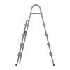 VEVOR Above Ground Pool Ladder, 4-Step Steel A-Frame Swimming Pool Stairs for 52 in High Wall, 300 lbs Capacity Entry/Exit Steps with Secure Non-Slip Sturdy Wide Step, Easy Setup Outdoor, Gray