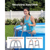 VEVOR Above Ground Pool Ladder, 2-Step Steel A-Frame Swimming Pool Stairs for 33 in High Wall, 300 lbs Capacity Entry/Exit Steps with Secure Non-Slip Sturdy Wide Step, Easy Setup Outdoor, Gray