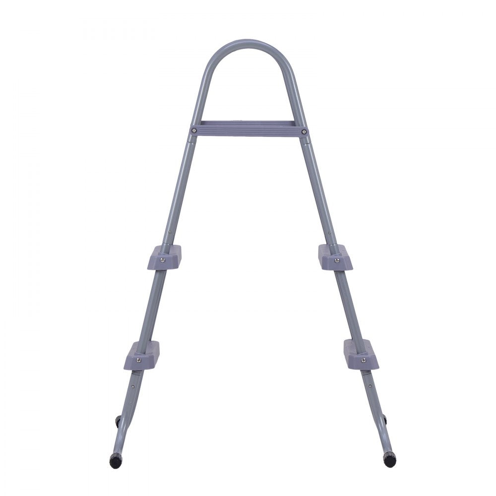 VEVOR Above Ground Pool Ladder, 2-Step Steel A-Frame Swimming Pool Stairs for 33 in High Wall, 300 lbs Capacity Entry/Exit Steps with Secure Non-Slip Sturdy Wide Step, Easy Setup Outdoor, Gray