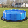 VEVOR 18ft Round Pool Liner Pad, Pool Liner Pad for Above Ground Swimming Pools, Pool-Mat Prevents Punctures, Recycled Geotextile Material Underlayment Pads, Extend Service Life