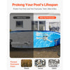 VEVOR Oval Pool Liner Pad, 12 x 24 ft Pool Liner Pad for Above Ground Swimming Pools, Extra-Thick Pool Mat, Prevents Punctures, Recycled Geotextile Material Underlayment Pad, Extend Liner Life