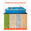 VEVOR Rectangle Pool Liner Pad, 16 x 32 ft Pool Liner Pad for Above Ground Swimming Pools, Extra-Thick Pool Mat, Prevents Punctures, Recycled Geotextile Material Underlayment Pad, Extend Liner Life