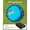 VEVOR 27ft Round Pool Liner Pad, Pool Liner Pad for Above Ground Swimming Pools, Extra-Thick Pool Mat, Prevents Punctures, Recycled Geotextile Material Underlayment Pad, Extend Liner Life