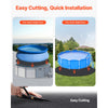 VEVOR 12ft Round Pool Liner Pad, Pool Liner Pad for Above Ground Swimming Pools, Extra-Thick Pool Mat, Prevents Punctures, Recycled Geotextile Material Underlayment Pad, Extend Liner Life