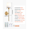 VEVOR Battery Operated Wall Sconce Set of 2, 4000mAh Rechargeable Wireless Wall Lights with Remote Control, 30 Lighting Modes, 12 RGB Colors & Timer, Dimmable Wall Lamp for Living Room Bedroom Hallway