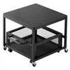 VEVOR Mini Fridge Stand with Storage, 198 lbs Mini Fridge Table with Movable Storage Cart & Swivel Wheels, Beverage Refrigerator Stand for Coffee Bar, Mini Fridge Organizer for Office Home Dorm, Black