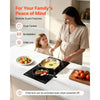 VEVOR Electric Cooktop 12inch 2 Burners Stove Top 3000W 220V No Plug, Ceramic Built-in Radiant Electric Stove, with 9 Power Levels, Timer, Child Lock, Over-Heat Guard, Touch Control