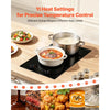 VEVOR Electric Cooktop 12in 2 Burners Portable Stove Top 1800W 120V Plug In, Ceramic Countertop/Built-in Radiant Electric Stove , with 11 Power Levels, Over-Heat Guard, Knob Control