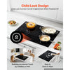 VEVOR Electric Cooktop 30inch 4 Burners Stove Top 7000W 220V No Plug, Ceramic Built-in Radiant Electric Stove , with 9 Power Levels, Timer, Child Lock, Over-Heat Guard, Touch Control