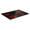 VEVOR Electric Cooktop 30inch 4 Burners Stove Top 7000W 220V No Plug, Ceramic Built-in Radiant Electric Stove , with 9 Power Levels, Timer, Child Lock, Over-Heat Guard, Touch Control