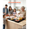 VEVOR Electric Cooktop 24inch 4 Burners Stove Top 6000W 220V No Plug, Ceramic Built-in Radiant Electric Stove , with 11 Power Levels, Over-Heat Guard, Knob Control, for Diverse Cooking Requirements