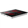 VEVOR Electric Cooktop 24inch 4 Burners Stove Top 6000W 220V No Plug, Ceramic Built-in Radiant Electric Stove , with 11 Power Levels, Over-Heat Guard, Knob Control, for Diverse Cooking Requirements