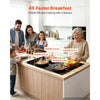 VEVOR Electric Cooktop 30inch 4 Burners Stove Top 7200W 220V No Plug, Ceramic Built-in Radiant Electric Stove , with 11 Power Levels, Over-Heat Guard, Knob/Touch Control