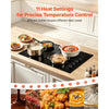 VEVOR Electric Cooktop 30inch 4 Burners Stove Top 7200W 220V No Plug, Ceramic Built-in Radiant Electric Stove , with 11 Power Levels, Over-Heat Guard, Knob/Touch Control