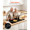 VEVOR Electric Cooktop 30inch 4 Burners Stove Top 7200W 220V No Plug, Ceramic Built-in Radiant Electric Stove , with 11 Power Levels, Over-Heat Guard, Knob/Touch Control