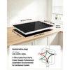 VEVOR Electric Cooktop 30inch 4 Burners Stove Top 7200W 220V No Plug, Ceramic Built-in Radiant Electric Stove , with 11 Power Levels, Over-Heat Guard, Knob/Touch Control