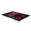 VEVOR Electric Cooktop 30inch 4 Burners Stove Top 6700W 220V No Plug, Ceramic Built-in Radiant Electric Stove , with 11 Power Levels, Timer, Child Lock, Over-Heat Guard, Knob/Touch Control
