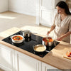 VEVOR Electric Cooktop 36inch 5 Burners Stove Top 8800W 220V No Plug, Ceramic Built-in Radiant Electric Stove , with 11 Power Levels, Timer, Child Lock, Over-Heat Guard, Knob/Touch Control