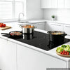 VEVOR Electric Cooktop 36inch 5 Burners Stove Top 8900W 220V No Plug, Ceramic Built-in Radiant Electric Stove , with 9 Power Levels, Timer, Child Lock, Over-Heat Guard, Touch Control